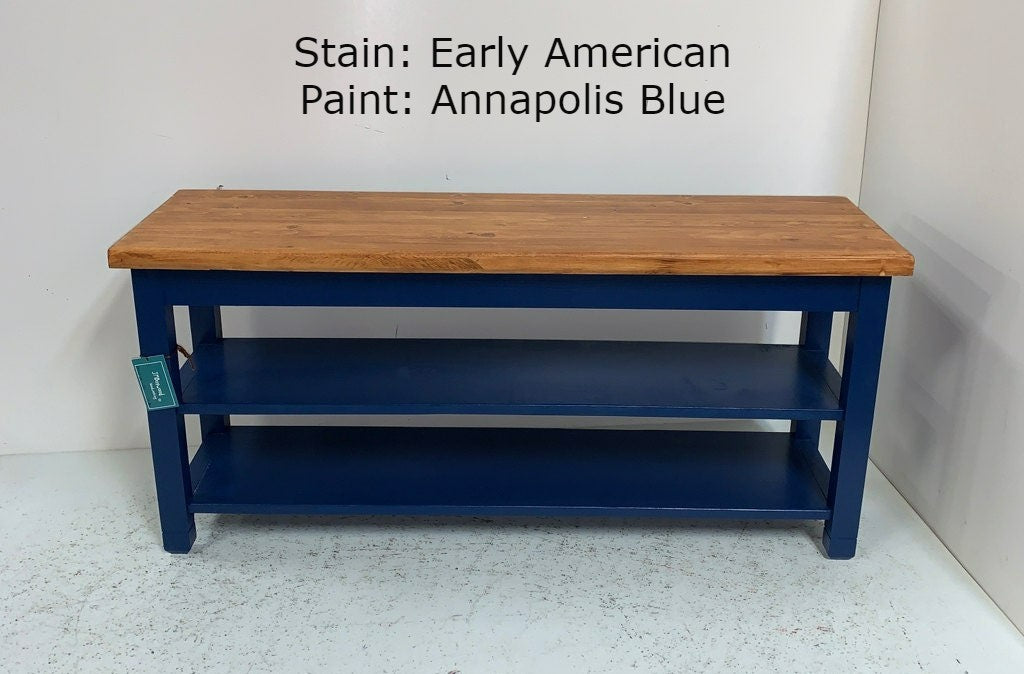 Modern Two Shelf Bench