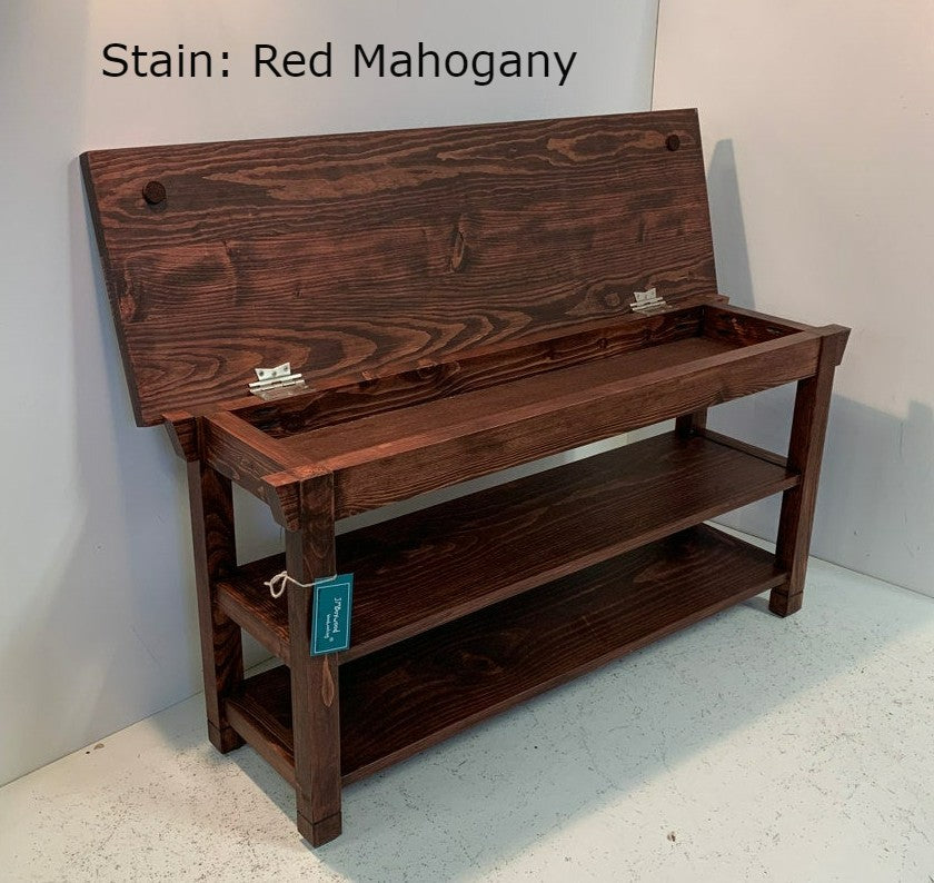 2 Shelf Storage Top Bench